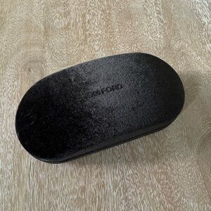 Tom Ford hard-shell brown velvet sunglasses case
